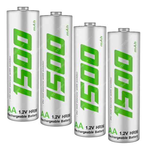 Baterias Pilas  Recargables Aa 1.2v 1500mah Blíster X4