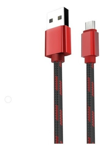 Cable De Carga Micro Usb Ls23m Reforzado Siyoteam Color Negro