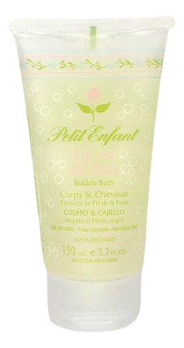 Espuma De Baño Petit Enfant X150ml Para Bebes