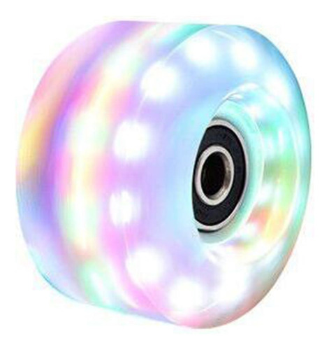 2 Paquete De 4 Rodamientos Led Luminosos Para Patines