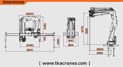 Imagen 14 de 14 de Grúas Para Camion Tka 45tm Venta Directa De Fabrica