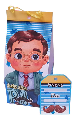 Cajitas Día Del Padre Canasta X10 , 7x7x15 Gris