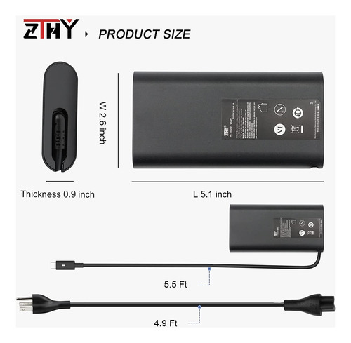 90w Usb-c Type-c Slim Charger Ac Adapter Replacement For Hp