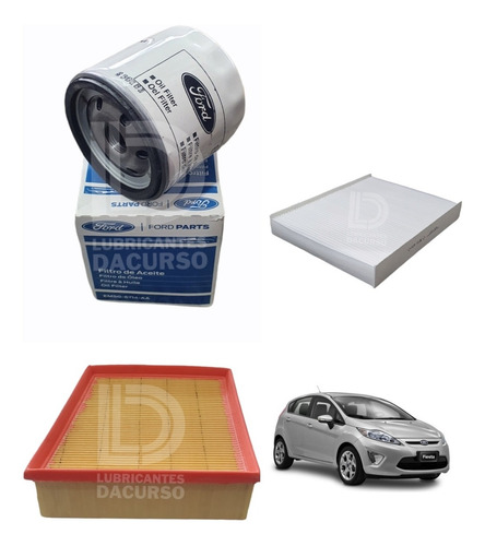 Kit De Filtros Aire Aceite Y Habitaculo Ford Fiesta Kinetic