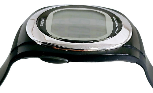Casio F-e10 Esportivo Cronógrafo Timer Alarme - Não Edifice Preto Preto Aço (Usado)
