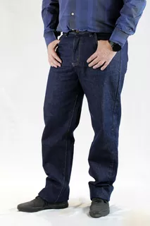 Pantalon Jean Vaquero Original Hombre Clasico Oscuro