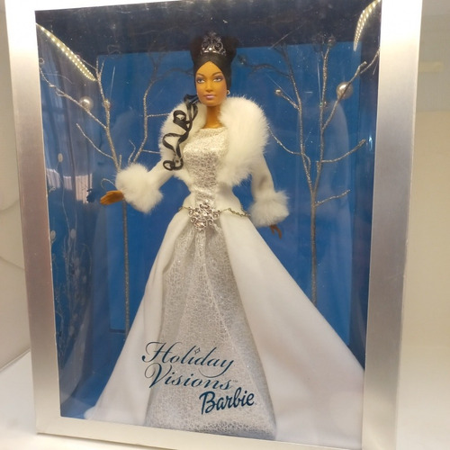 Imagem 3 de 7 de Barbie Holiday Visions 2003 Negra Winter Fantasy Collector