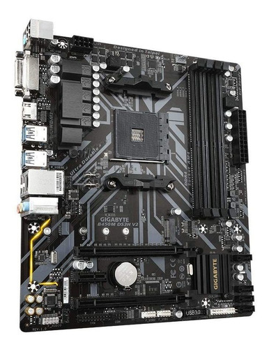 Gigabyte B450m Ds3h V2 (amd Ryzen Am4 / Micro Atx / M.2 / Hm