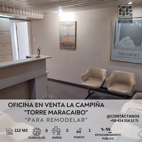 Venta Oficina Ideal Para Consultorios Medicos Torre Maracaibo La Campiña Caracas 