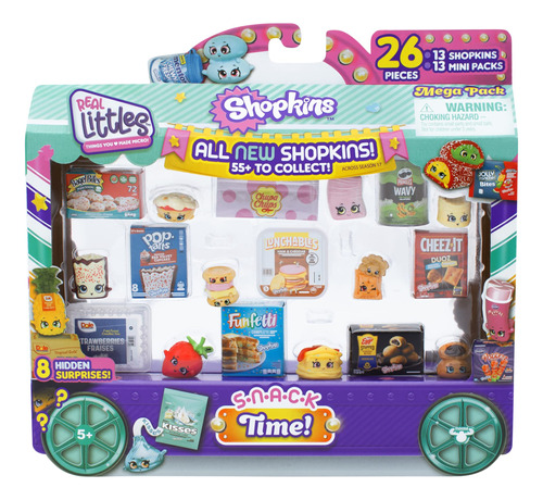 Shopkins Real Littles Snack Time Mega Pack, 13 Más 13 Mini.