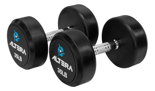 Mancuernas 35 Lbs Altera Pesas Redondas Gimnasio Profesional