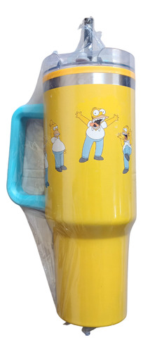 Termo Homero Simpson Los Simpsons Oxxo Edición Original Amarillo