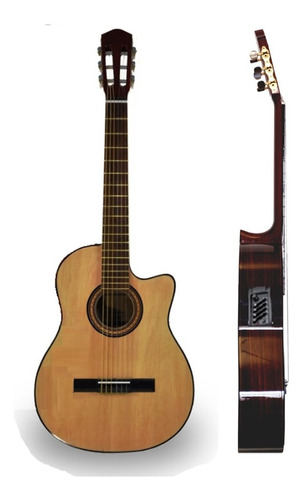 Guitarra Electroacustica Erasmo Falcon Con Corte Eq 4 Bandas