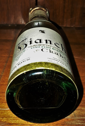 Botellita Miniatura Vino Fino Blanco Chablis Bianchi Cerrada (Usado)