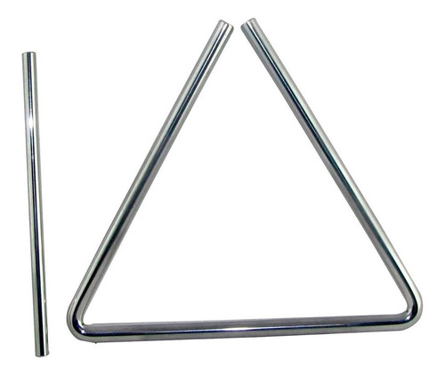 Triangulo Metálico Mxp 20cm De Alto Con Golpeador