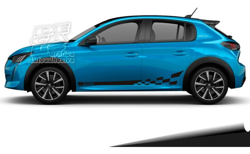 Calco Decoración Peugeot 208 2020 / 2022 Race Juego