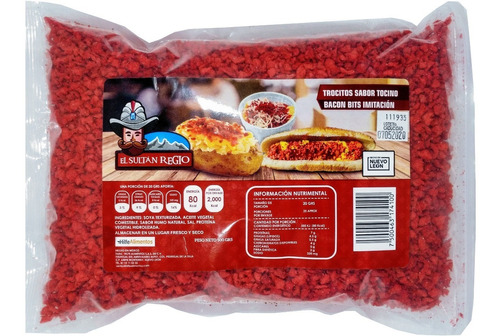 Trocitos De Soya Sabor Tocino, Bolsa De 500 Gm 