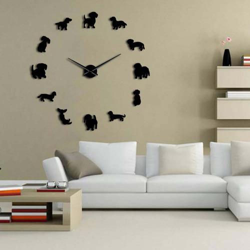 Decoración De Pared N Diy Con Diseño De Perro Salchicha,