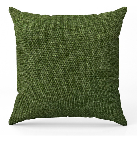Capa De Almofada Lisa Linho Verde Musgo 60x60 Cor Verde-musgo Liso