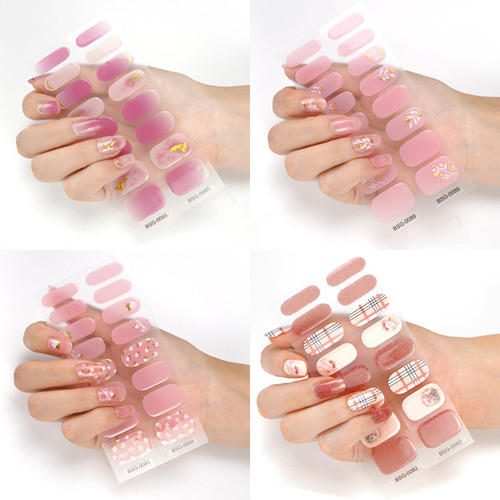 Mh (0070 #mold) Hoja De Tiras Adhesivas De Esmalte Semigel