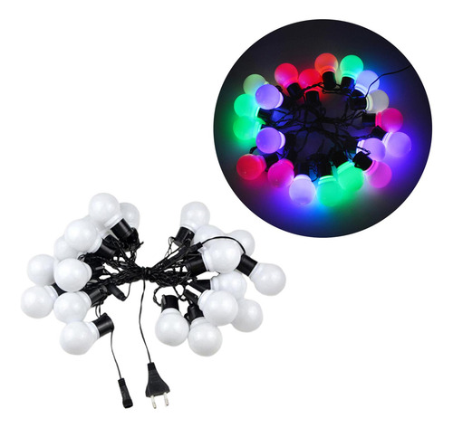 Lámpara Led Cadena Jardín Navidad Colgante Luces De Hadas