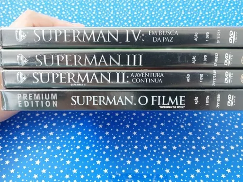 Dvd Superman Kit 4 Filmes De Coleção Novo Lacrado Dc Comics