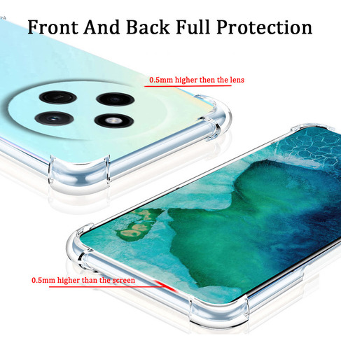 Capa Protetora Para Redmi 14c 4g Com Airbag Antiqueda E Mica
