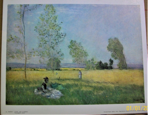 Monet Lámina L' Eté 24 X 30 Publicada En Paris