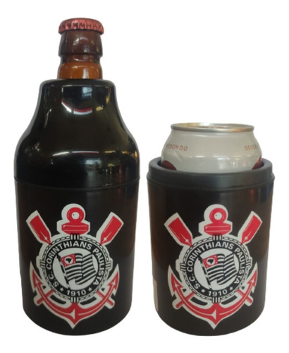 Imagem 2 de 8 de Porta Lata, Litrinho Térmico Cerveja Corinthians Licenciado