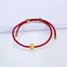 Zhixi-pulsera De Oro Auténtico De 24k 999 Para Mujer, Joyerí