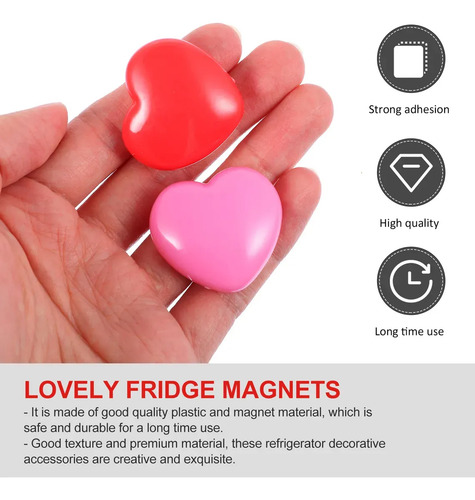 Imanes Para Nevera Con Forma De Corazón Para Pizarra Blanca Multicolor Corazón