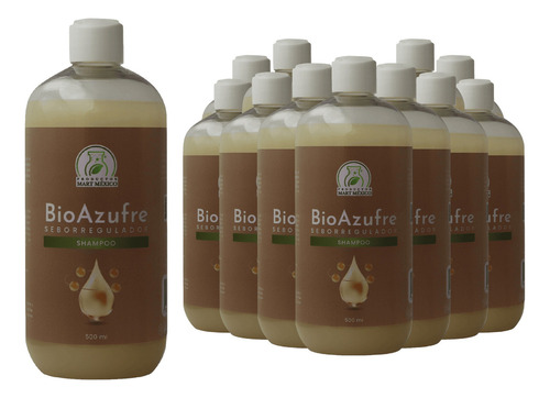  Shampoo Capilar Bio Azufre Seborregulador  (500ml) 12 Pack