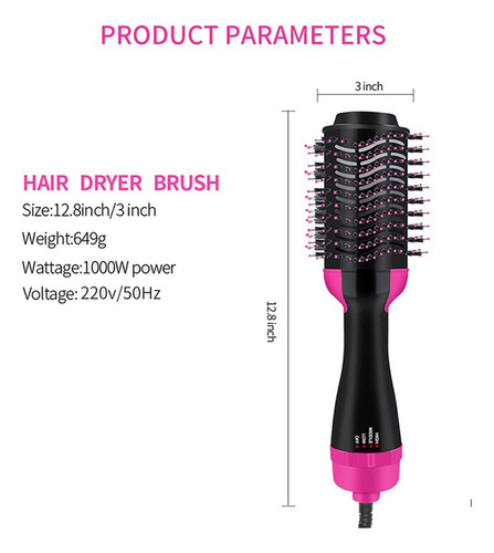 ¡ Voluminizador Y Secador De Pelo - Cepillo Para Peluquería