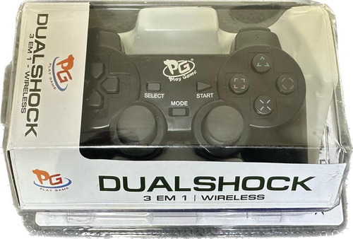 Controle Joystick Pg 3 Em 1 Wireless P2 P3 Pc Com Receiver Cor Preto