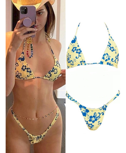 Bikini Con Estampado De Serpiente Conjunto De Bikini Tanga