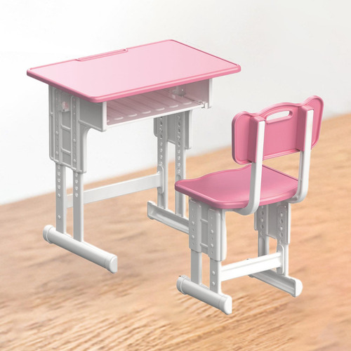 Juego De Escritorio Y Silla En Miniatura Para Casa De Rosa