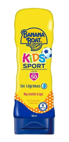 Protector Solar Banana Boat Kids Sport Loción Fps 50 180ml
