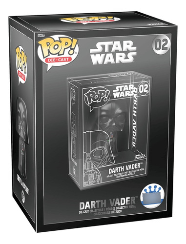 Funko Pop Darth Vader Die Cast Star Wars 02 Exclusivo Chase (Usado)