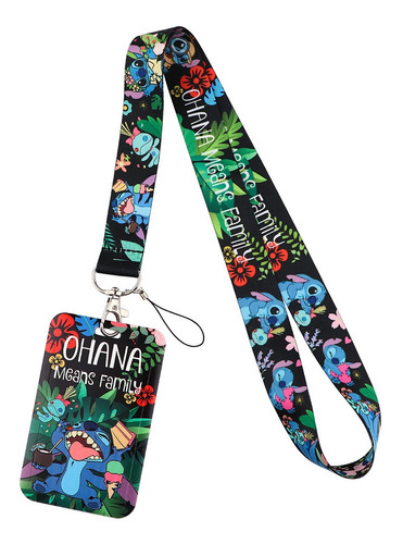 Lanyard Cinta Portacredencial Gafete Stitch Onoha