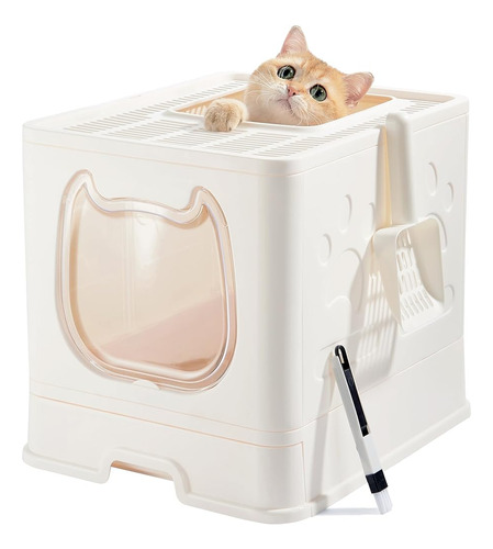 Caja De Arena Para Gatos Vealind Con Tapa Para Gatos Pequeño