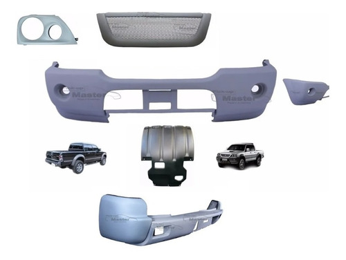 Kit Parachoque Dt + Tr Acessorios L200 Outdoor Gls 2004/2012