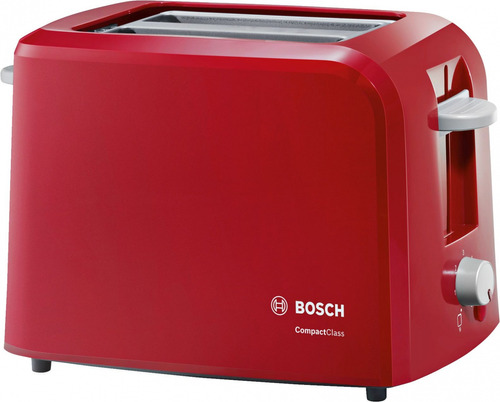 Tostador Bosch Tat3a014 Compactclass 2 Ranuras 980w Rojo