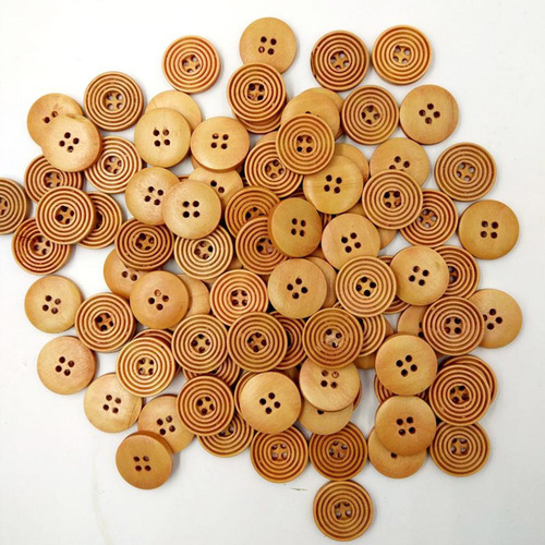 100 Piezas Botones De Con Cuatro Agujeros Artesanía De
