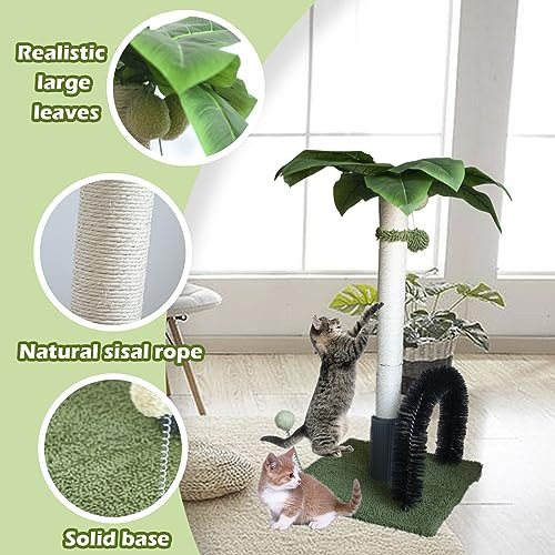 Poste Rascador Para Gatos 75 Cm Alto, Sisal Natural Auto Ase