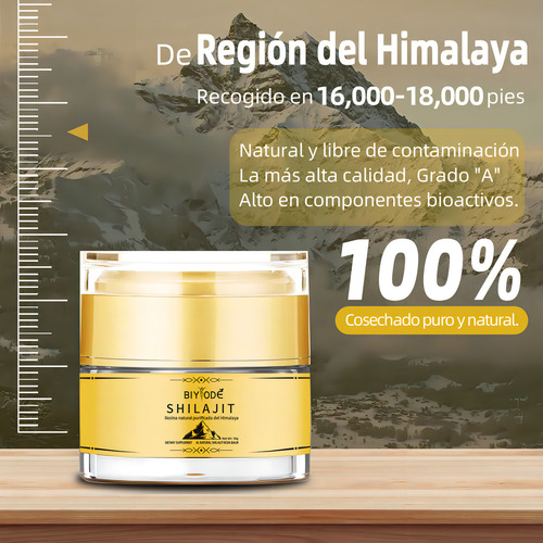 Biyode Hima Shiljatu Shilajit Resina De Himalaya 50g Sin Sabor