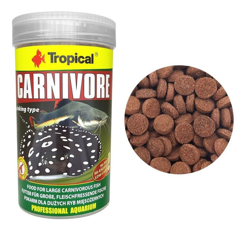 Tropical Carnivore Pote 300g Alimento P/ Grandes Carnivoros 