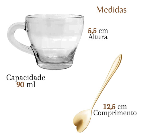 Xicara Cafe Com Pires E Colher De Coração Para Mesa Posta