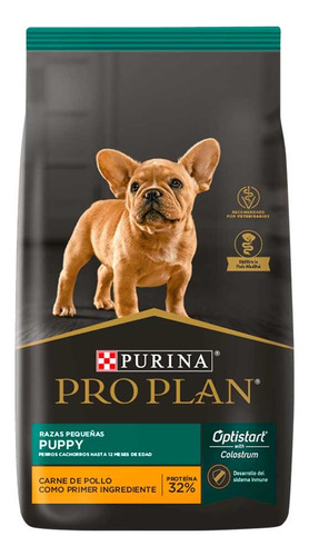 Alimento Pro Plan OptiStart  Pro Plan OptiStart Puppy para perro cachorro de raza pequeña sabor pollo en bolsa de 3 kg