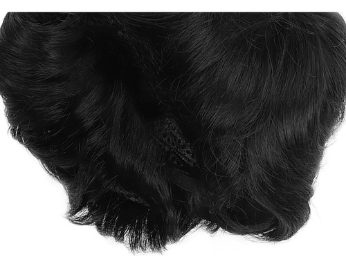 Peluca Corta Para Hombre, Textura Natural, Buena Transpirabi