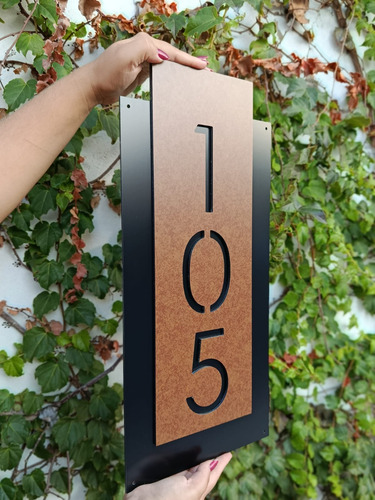 Número Residencial Personalizado Acm Preto + Cortem 60cm Preto
